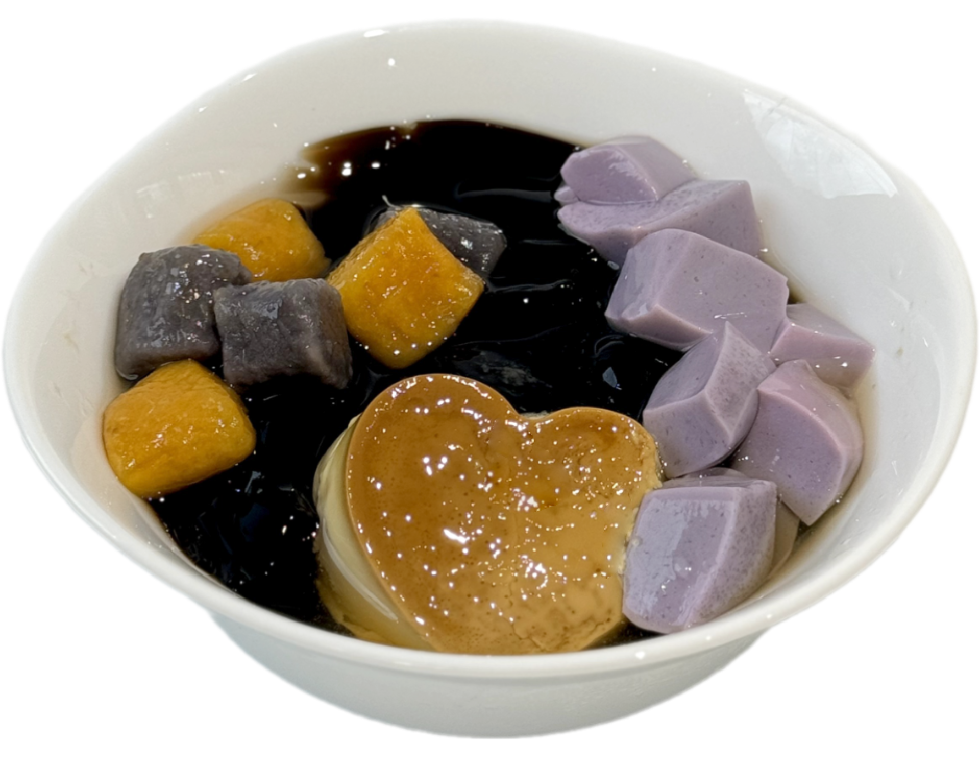 Tiên thảo khoai dẻo 1 ( kết hợp bánh flan, pudding khoai )