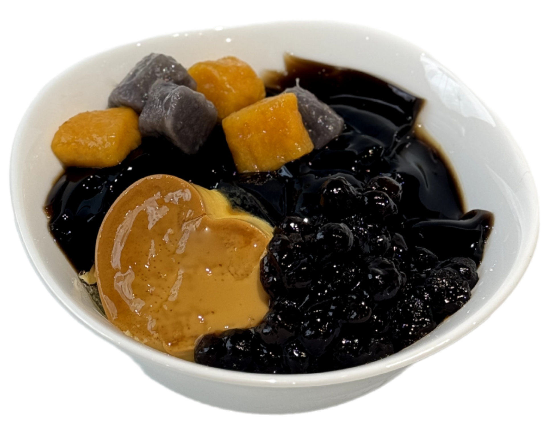 Tiên thảo khoai dẻo 2 ( kết hợp bánh flan, trân châu )