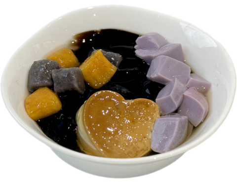 Tiên thảo khoai dẻo 1 ( kết hợp bánh flan, pudding khoai )